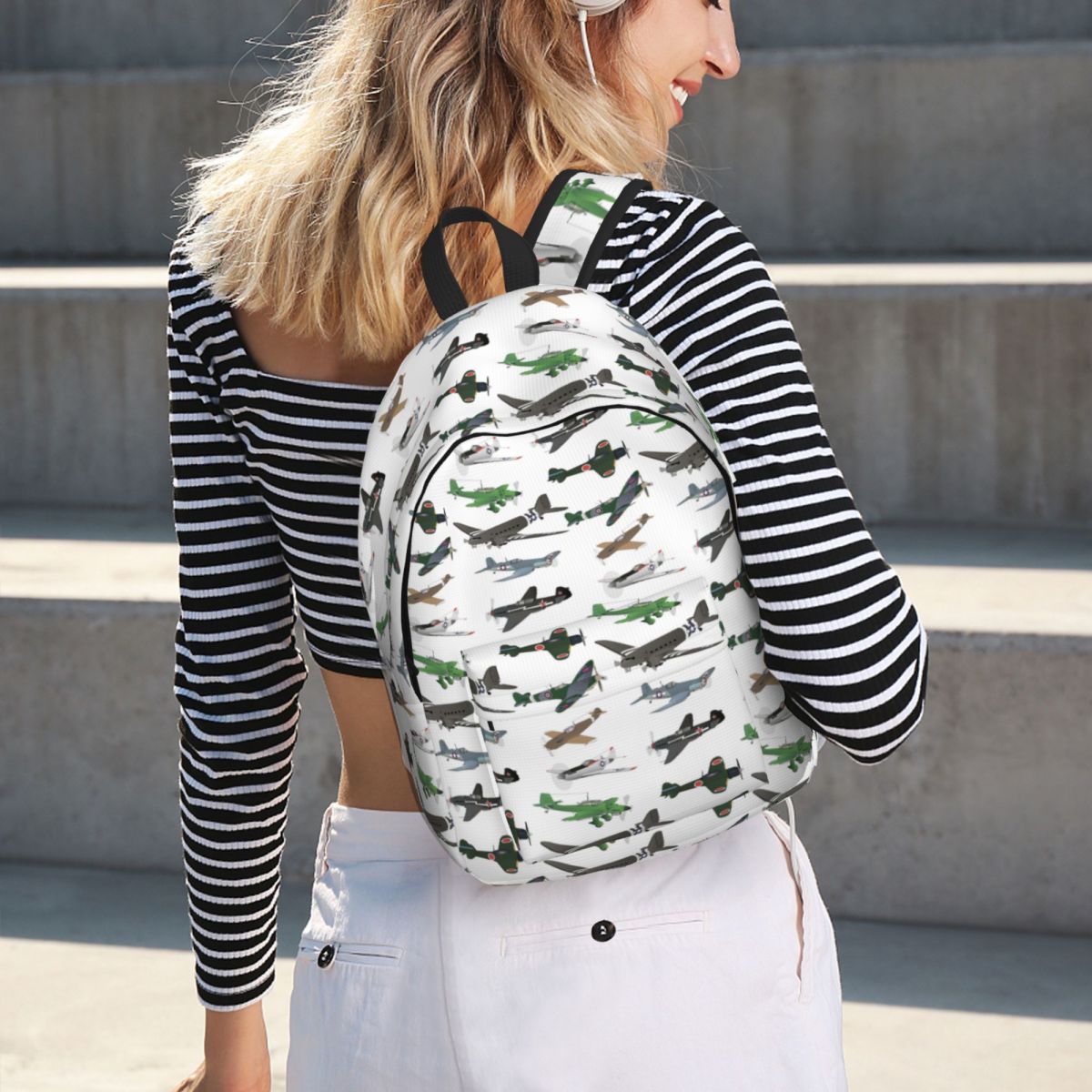 Women'S Fashion Ww2 - Multiple WW2 Airplanes Student Backpack School