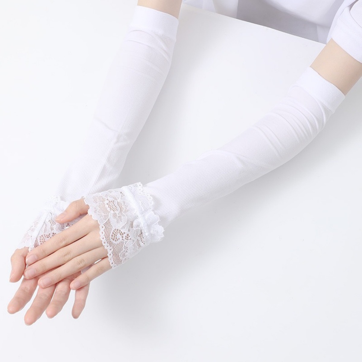 Women'S Fashion Gloves - Women Long Elastic Arm Sleeve Fingerless