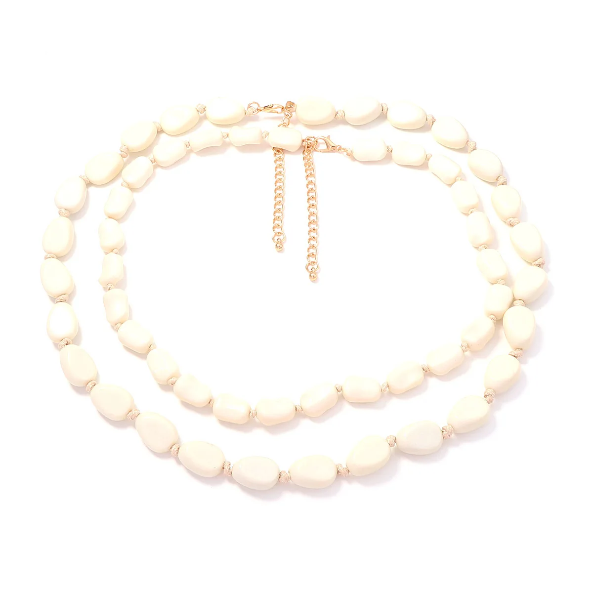 Multilayer Irregular Oval Bead - Women'S Fashion Ww2 评论和价格