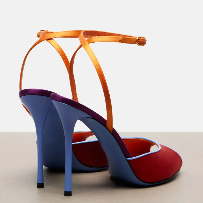 Satin Mixed Colors Peep Toe Sa - Women Fashion Nova 评论和价格