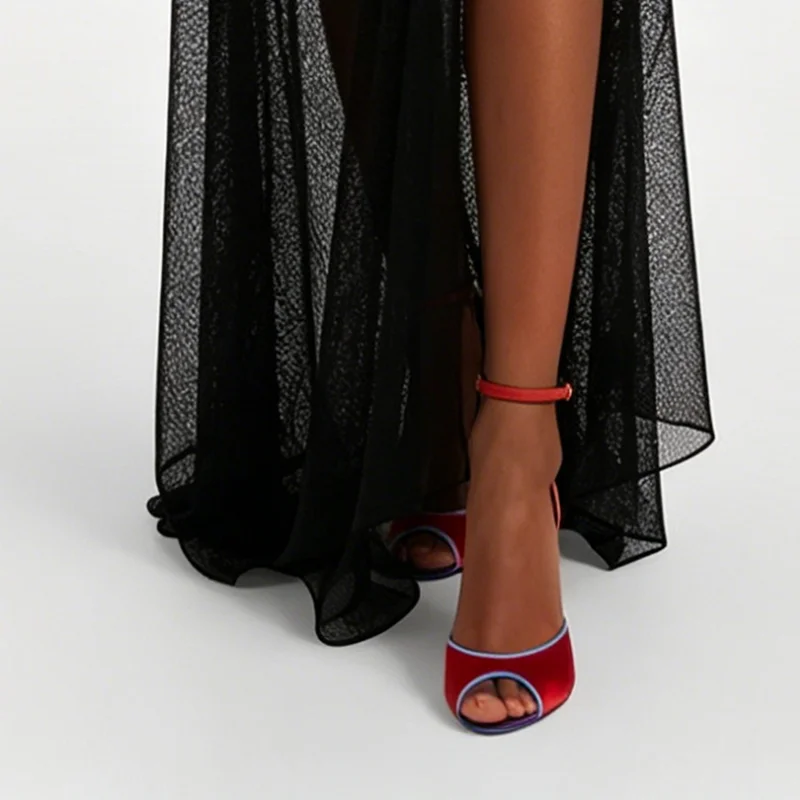 Satin Mixed Colors Peep Toe Sa - Women Fashion Nova 评论和价格