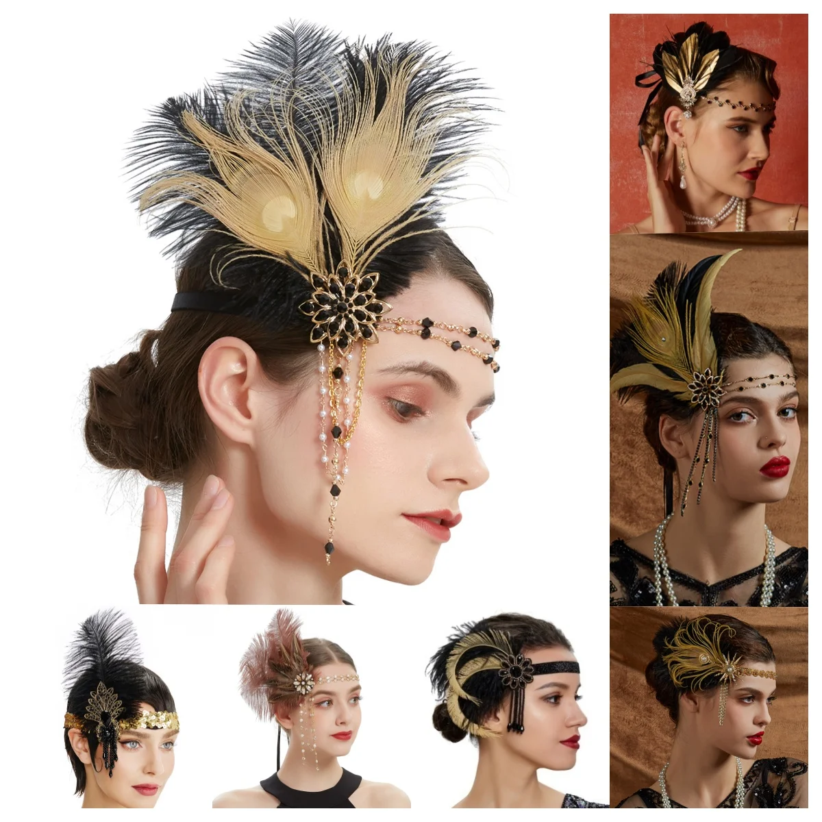 Rhinestone HairBand 1920s Vint - Women'S Fashion In The 1920S 评论和价格