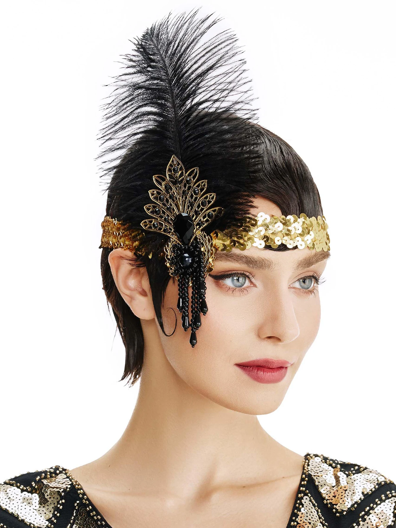 Rhinestone HairBand 1920s Vint - Women'S Fashion In The 1920S 评论和价格
