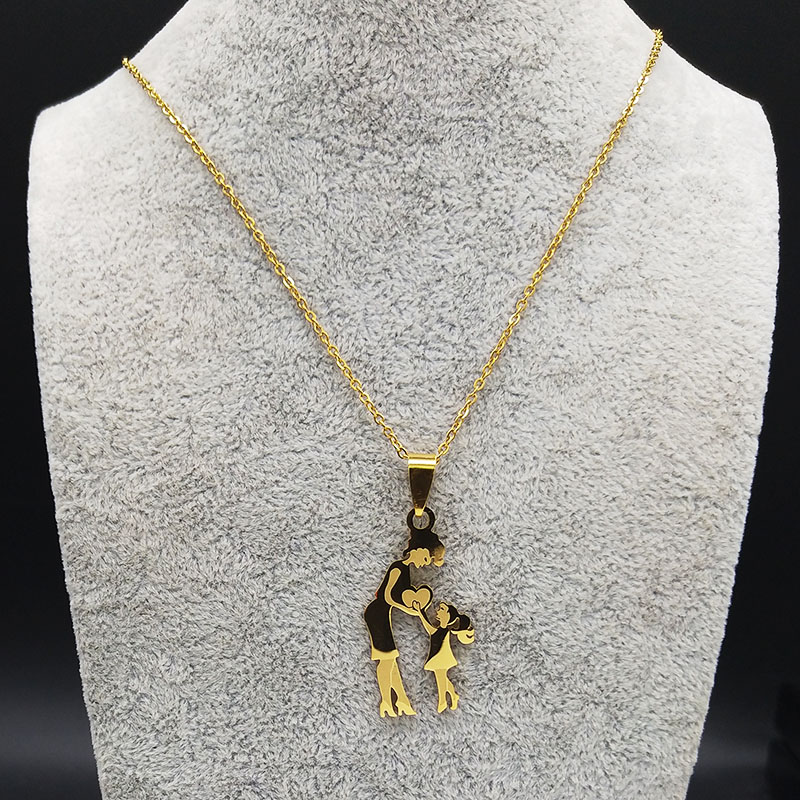 Mum Girl Stainless Steel Neckl - Women'S Day Fashion Show 评论和价格