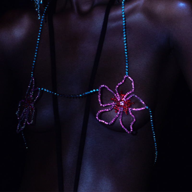 Stonefans Pink Flower Chest Ch - Women'S Fashion Jewellery 评论和价格