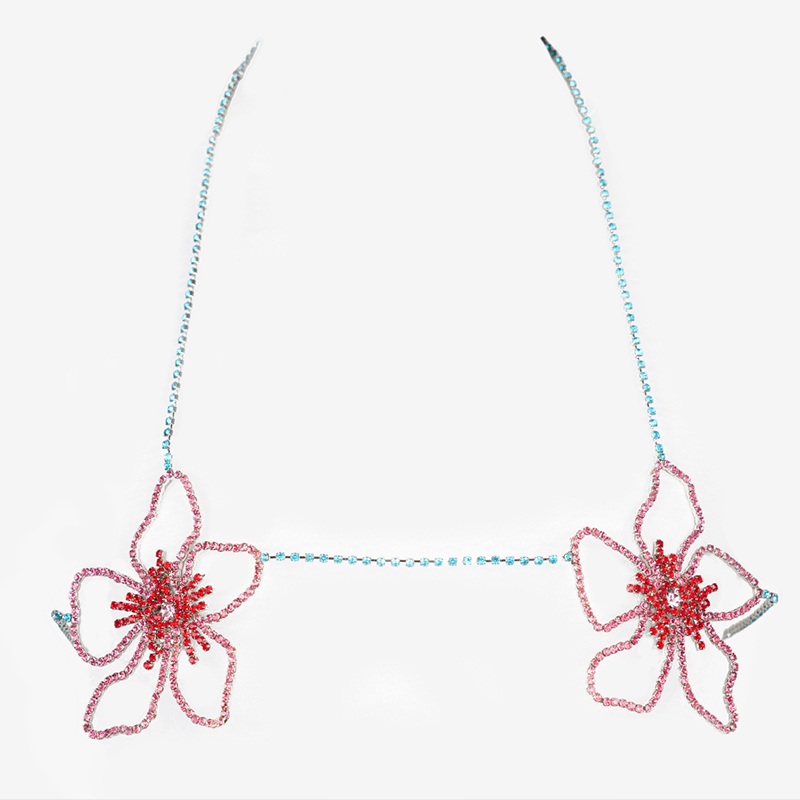 Stonefans Pink Flower Chest Ch - Women'S Fashion Jewellery 评论和价格