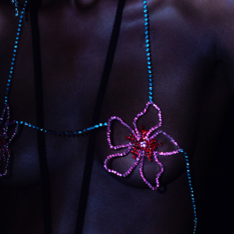 Stonefans Pink Flower Chest Ch - Women'S Fashion Jewellery 评论和价格