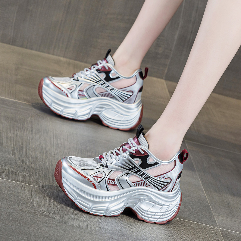 8cm Hidden Height Increasing P - Sneakers Fashion Women 评论和价格