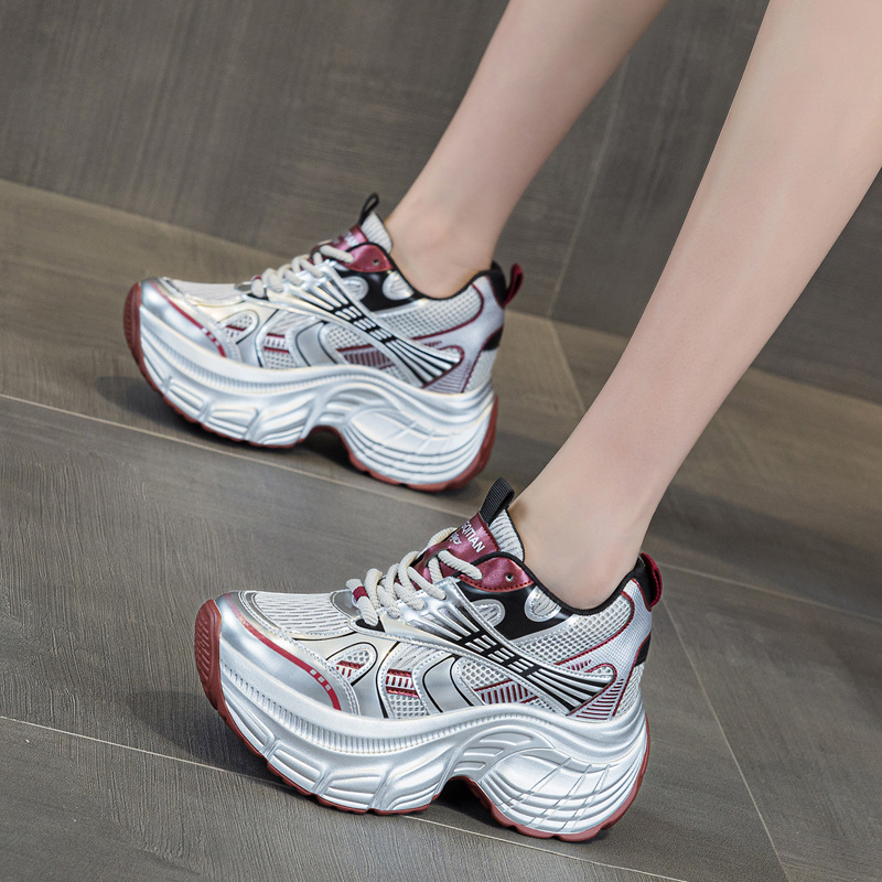 8cm Hidden Height Increasing P - Sneakers Fashion Women 评论和价格