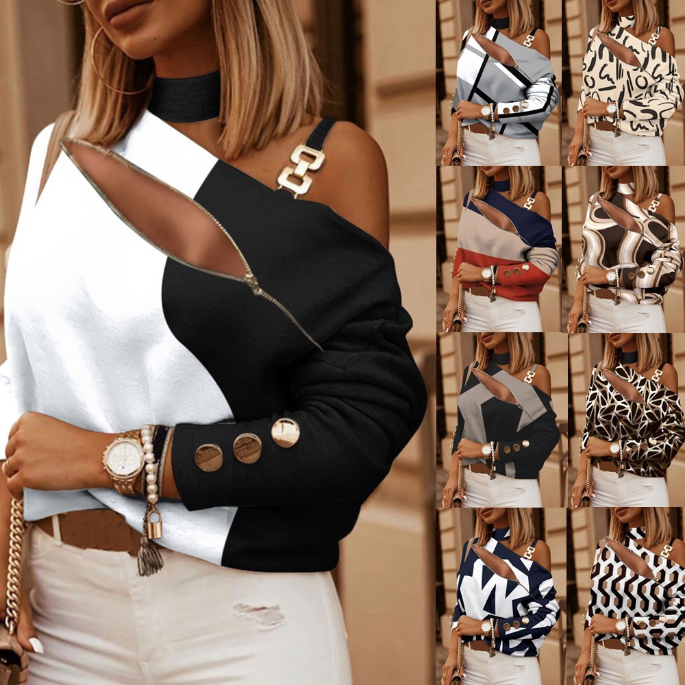 Women's Off Shoulder Blouse wi - Women Fashion Styles 评论和价格