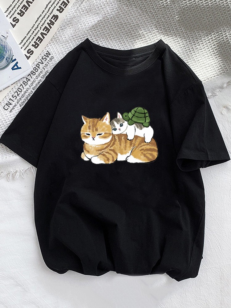 Funny Orange Cats Summer Women - Women'S Fashion In The 90S 评论和价格