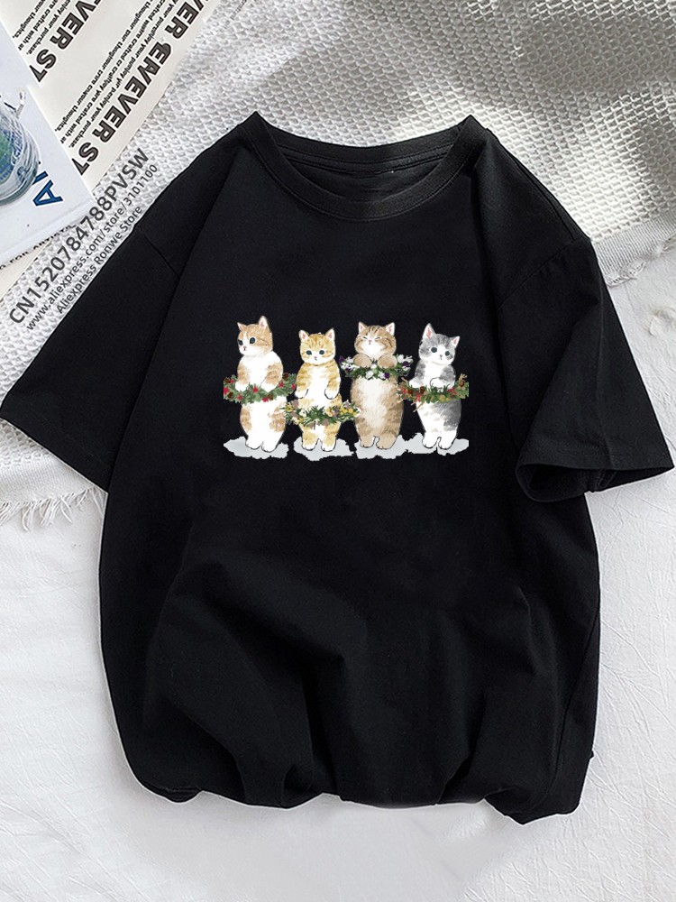 Funny Orange Cats Summer Women - Women'S Fashion In The 90S 评论和价格