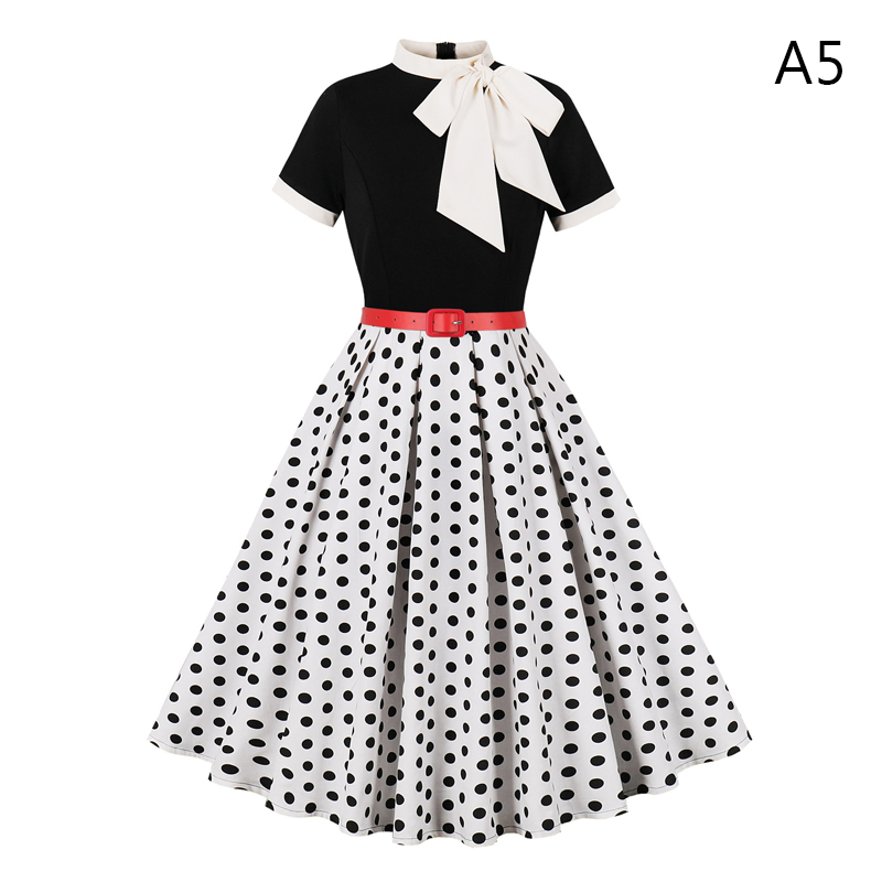 50 60s Vintage Dress Women Pol - Women'S Fashion From The 60S 评论和价格