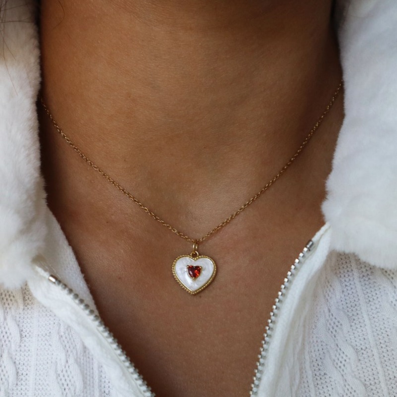Classical White Enamel Red Zir - Women'S Day Fashion Show 评论和价格