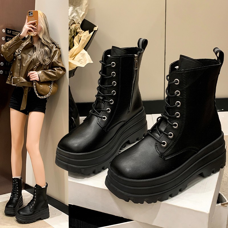 Fall/Winter New Side Zip Platf - Women'S Fashion Socks 评论和价格