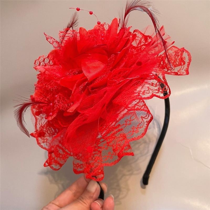 A52E Lace Flower Hair Hoop for - Women'S Fashion In The 1920S 评论和价格