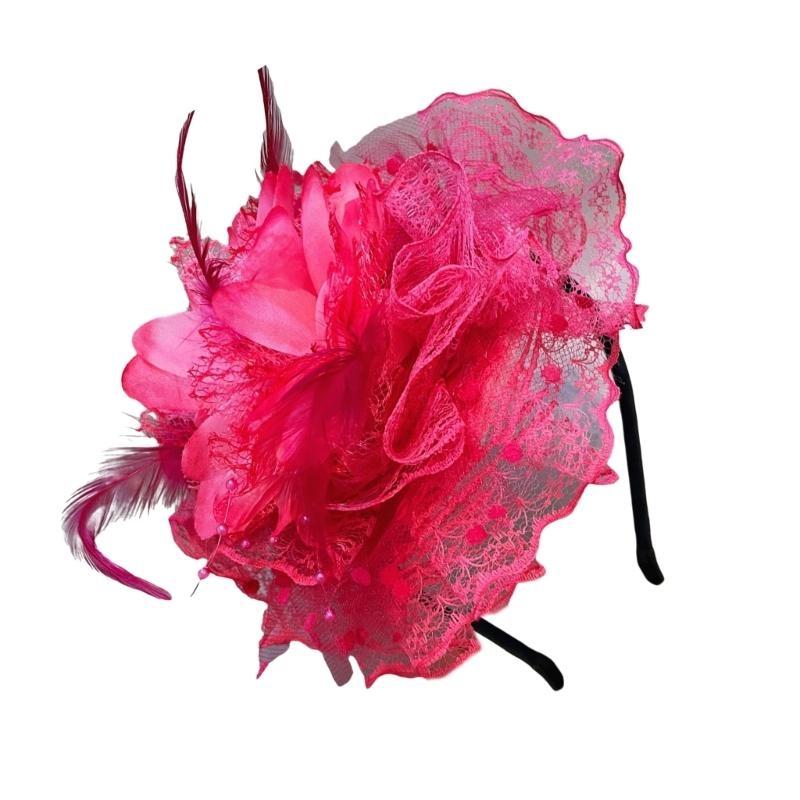 A52E Lace Flower Hair Hoop for - Women'S Fashion In The 1920S 评论和价格