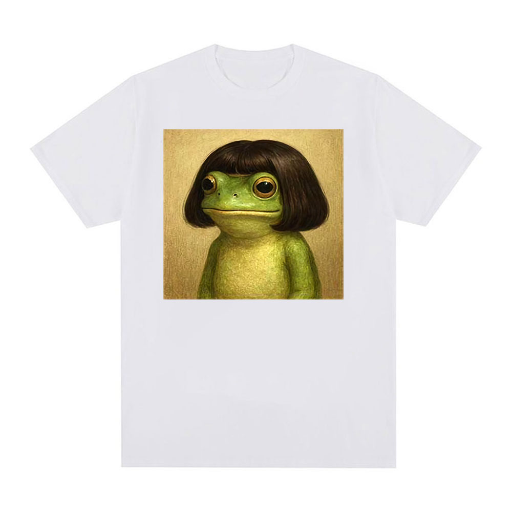 Funny Frog Face with Bob Hairc - Women'S Fashion In The 90S 评论和价格