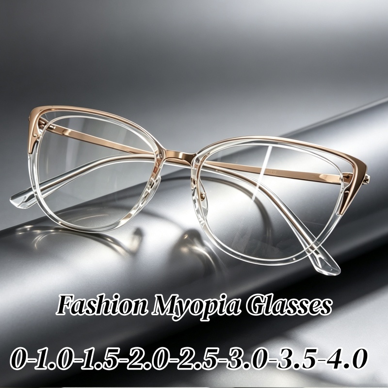 Women New Style Finished Myopi - Women'S Fashion Glasses With Clear Lenses 评论和价格