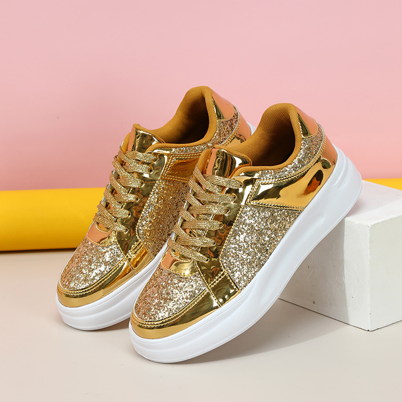 Fashion Sequin Shoes Women Cas - Sneakers Fashion Women 评论和价格