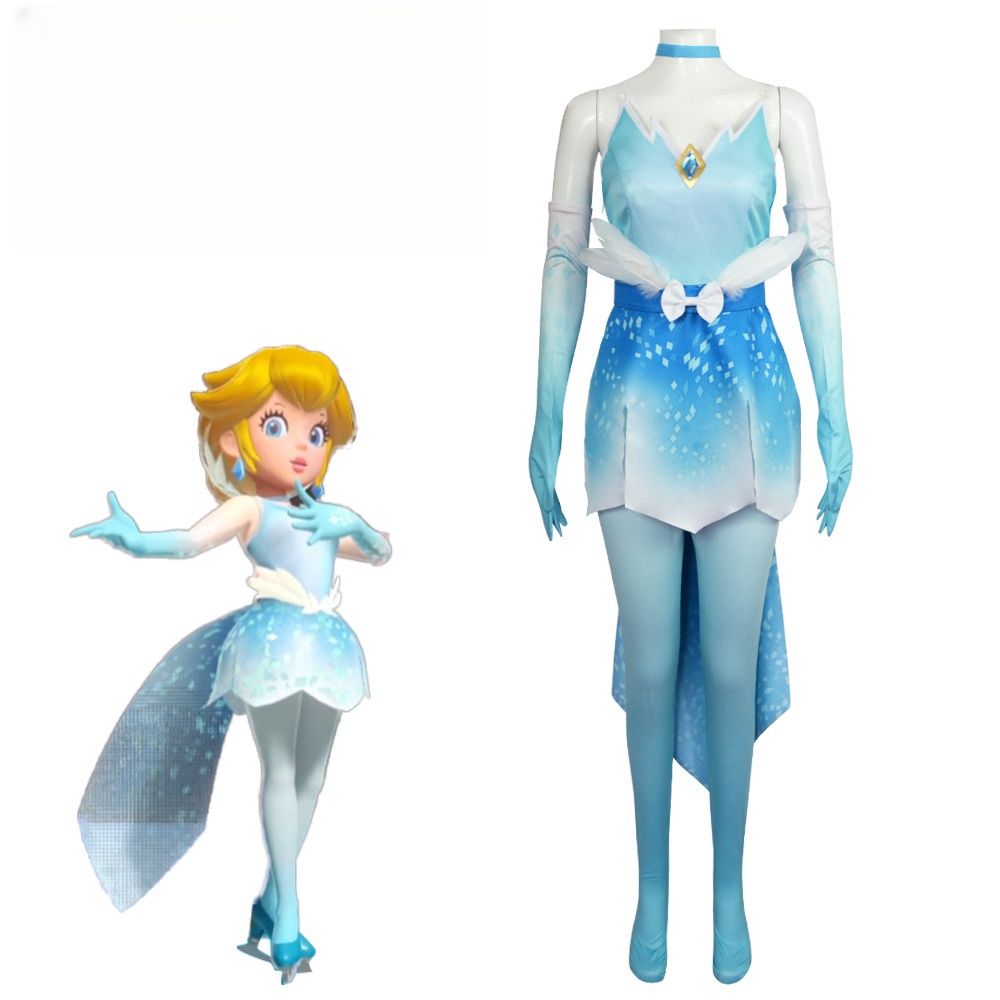 Princess Peach Toadstool Dress - Women Fashion Gloves 评论和价格