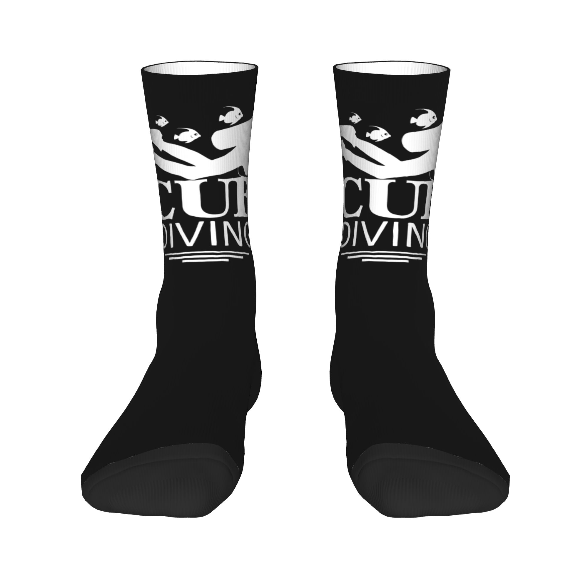 Custom Funny Scuba Diving Men  - Women'S Fashion Socks 评论和价格