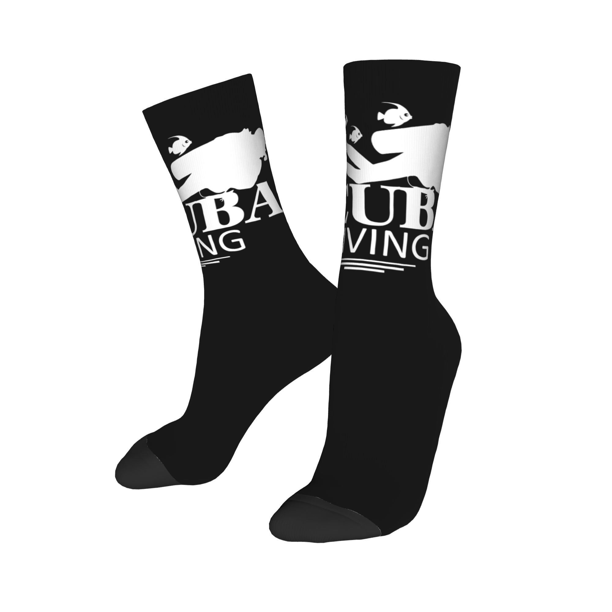 Custom Funny Scuba Diving Men  - Women'S Fashion Socks 评论和价格