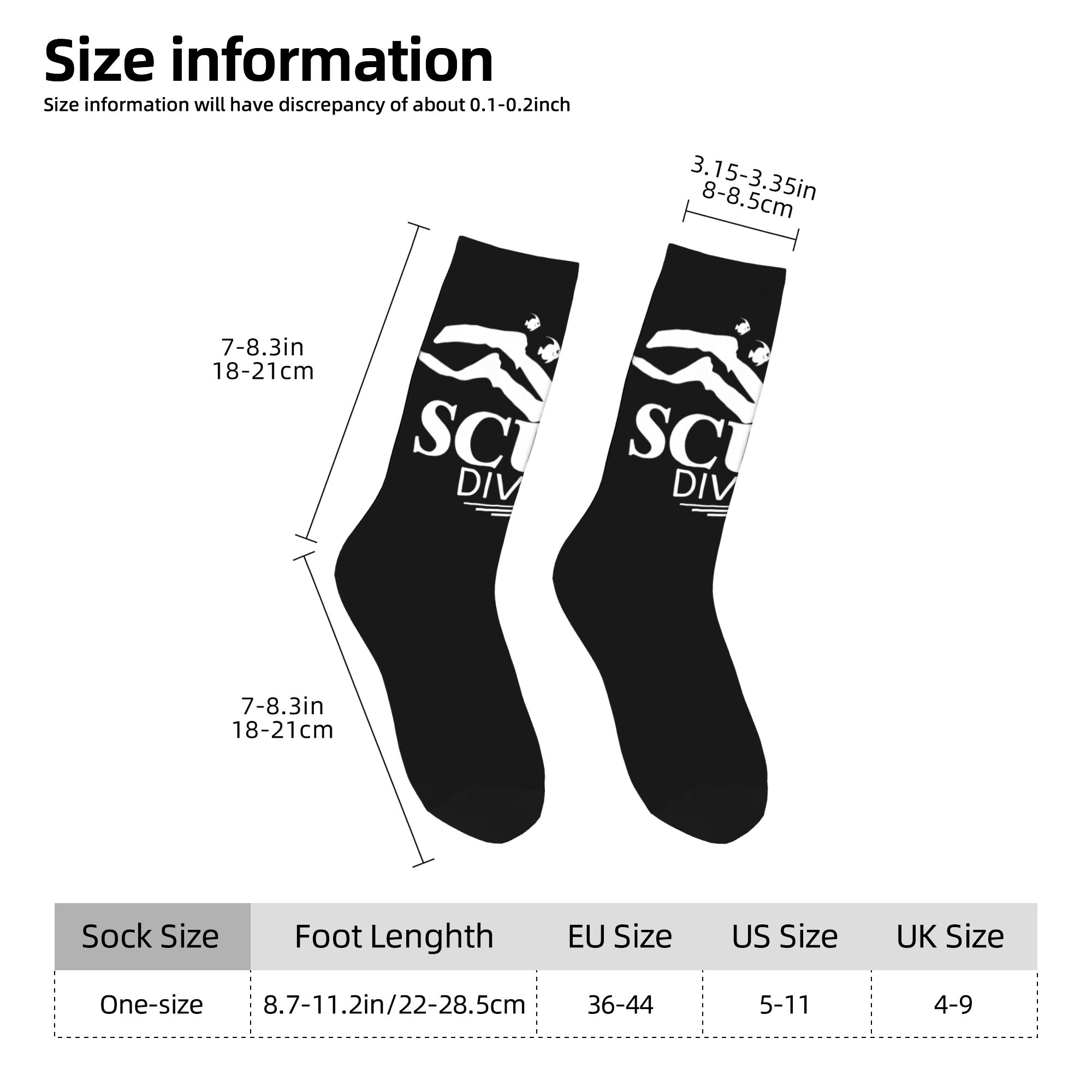 Custom Funny Scuba Diving Men  - Women'S Fashion Socks 评论和价格