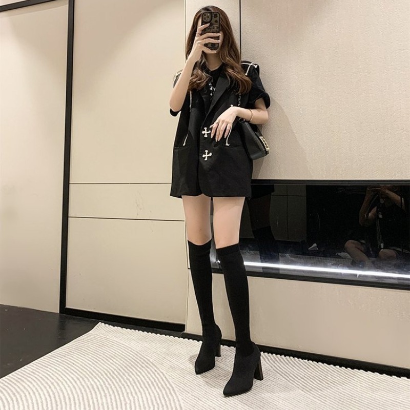 Women Over The Knee Boots Poin - Women'S Fashion Socks 评论和价格