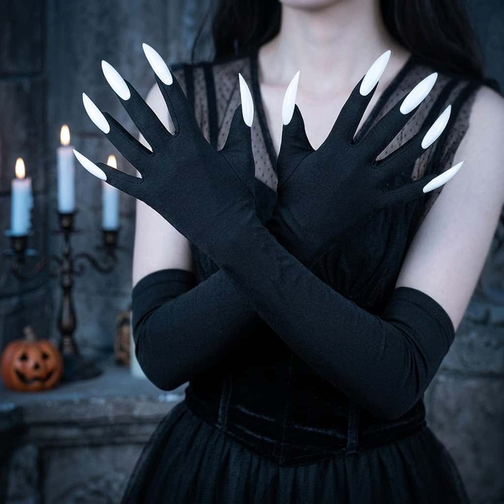 2026 Moon Girl Y2K Gothic Long - Women Fashion Gloves 评论和价格