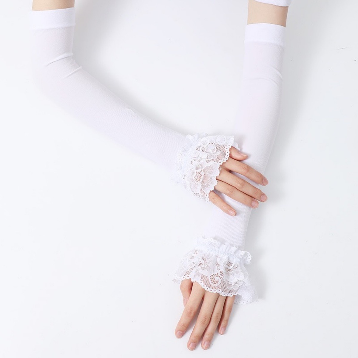 Women Long Elastic Arm Sleeve  - Women'S Fashion Gloves 评论和价格