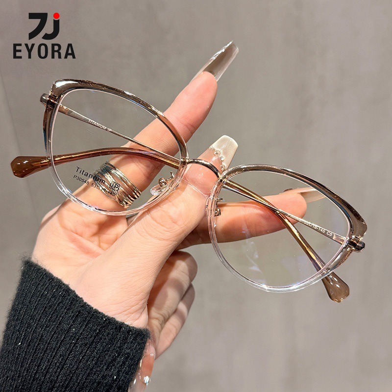EYORA Small Frame Cat Eye Fash - Women'S Fashion Glasses With Clear Lenses 评论和价格
