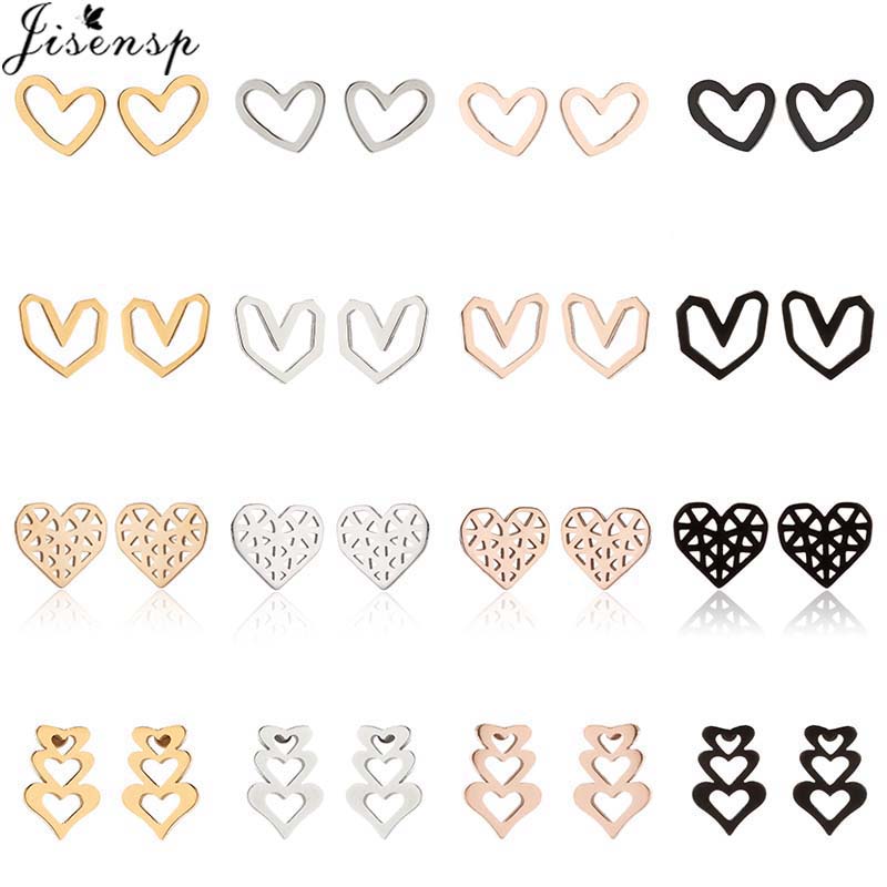 2026 Tiny Heart Earrings Stud  - Women'S Day Fashion Show 评论和价格