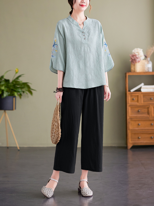 Elegant Embroidered Cotton Lin - Women Fashion Over The Years 评论和价格