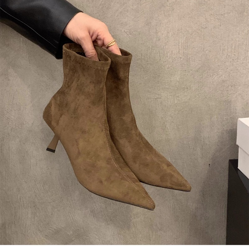 Women's Suede Stretch Ankle Bo - Women'S Fashion Socks 评论和价格
