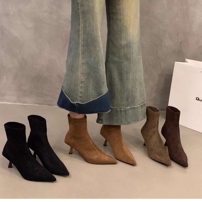 Women's Suede Stretch Ankle Bo - Women'S Fashion Socks 评论和价格