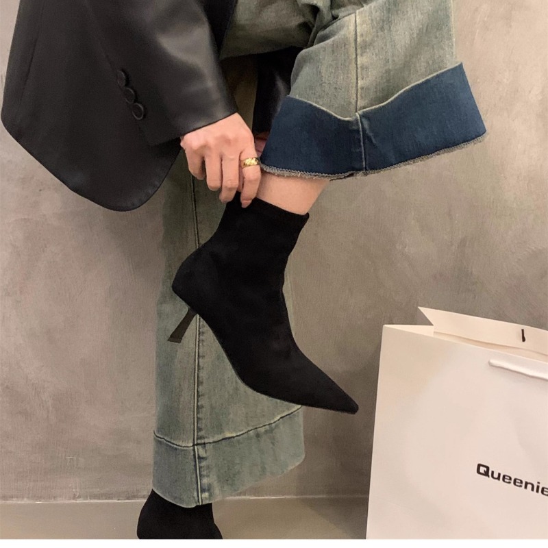 Women's Suede Stretch Ankle Bo - Women'S Fashion Socks 评论和价格