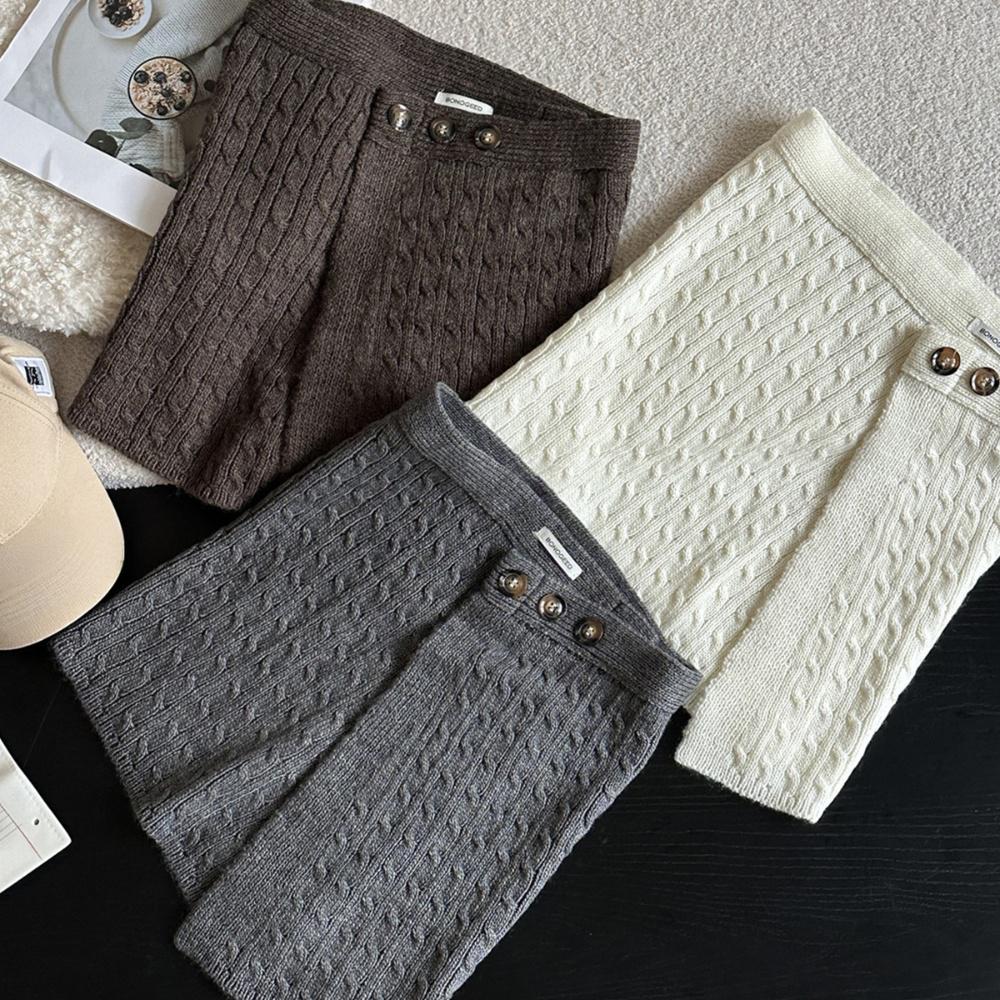 Women Cable Knit Wrap Skirt, K - Women'S Fashion Layering 评论和价格