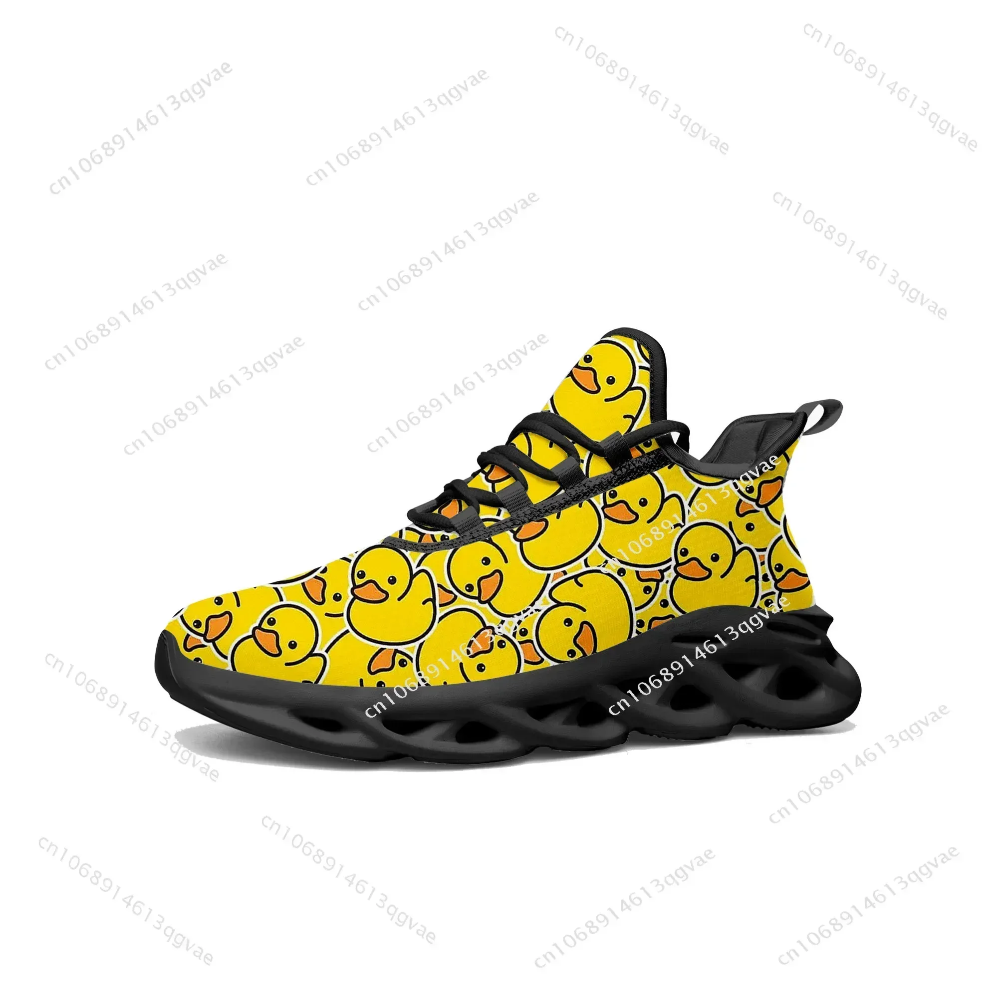 Yellow Duck Printed Flats Snea - Women'S Yellow Fashion Sneakers 评论和价格