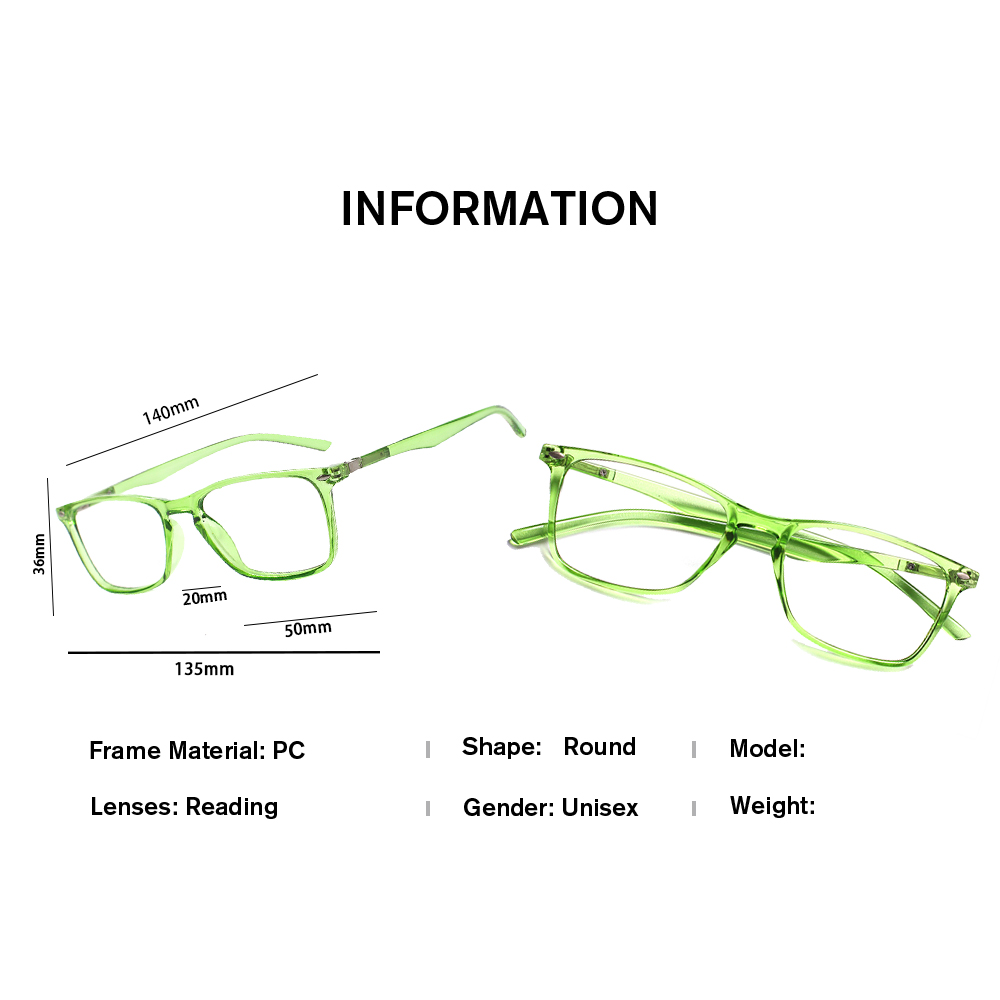 Fashion Simple Transparent Rec - Women'S Fashion Glasses With Clear Lenses 评论和价格