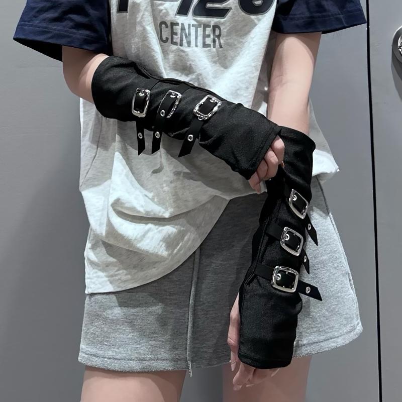 Y2K Gothic Punk Fingerless Glo - Women Fashion Gloves 评论和价格