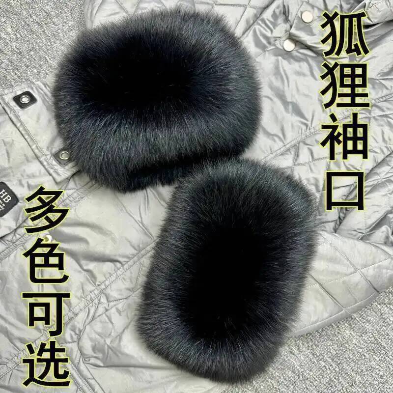 Ladies fox fur Arm Warmers Set - Women Fashion Gloves 评论和价格