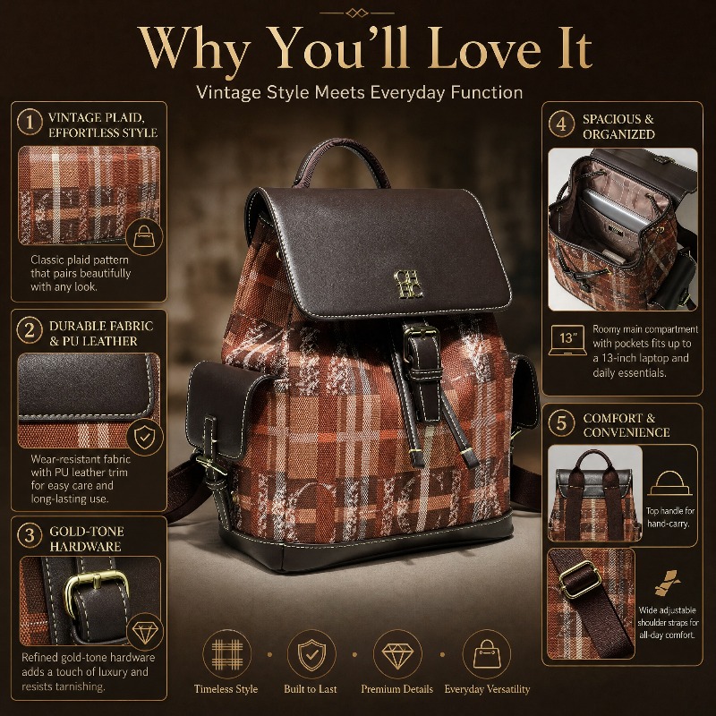CHHC Fashion Color Block Backp - Women Fashion Styles 评论和价格