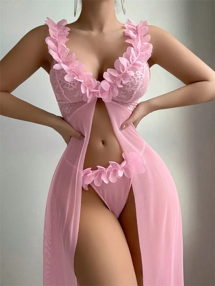 Pink Floral Sexy Nighties Wome - Floral Summer Dress 评论和价格