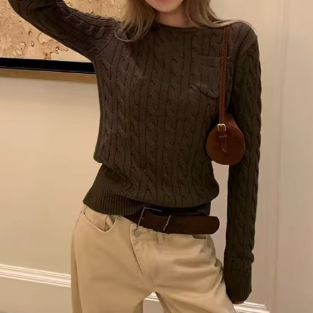 New Fashion O Collar Cable Twi - Women'S Day Fashion Show 评论和价格