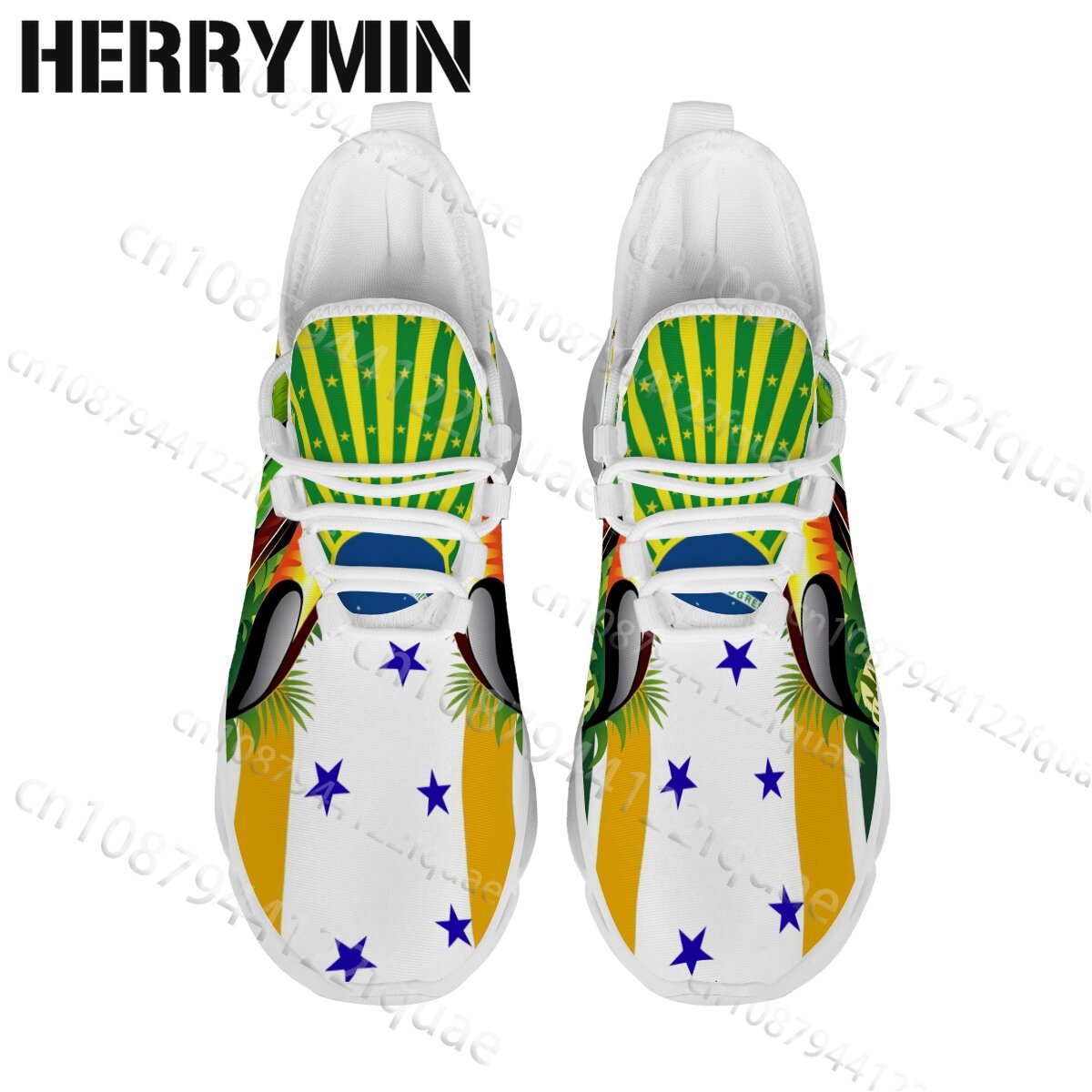 Men Women Brazil Flag Green Ye - Women'S Yellow Fashion Sneakers 评论和价格