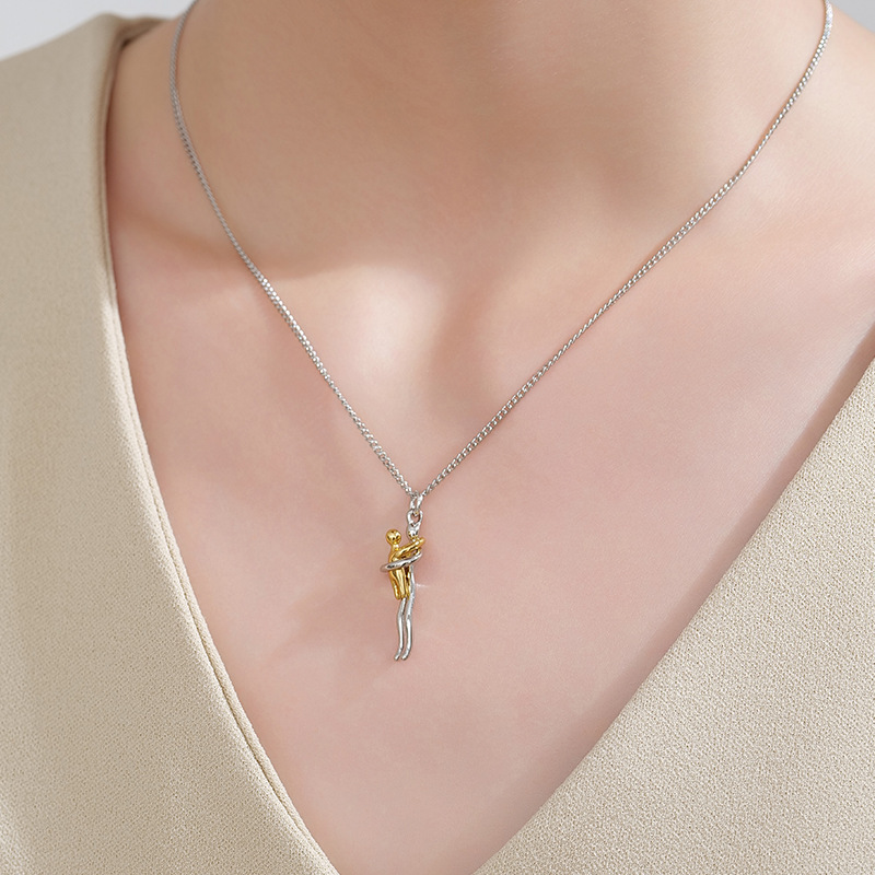 Mother Child Hug Pendant Neckl - Women'S Day Fashion Show 评论和价格