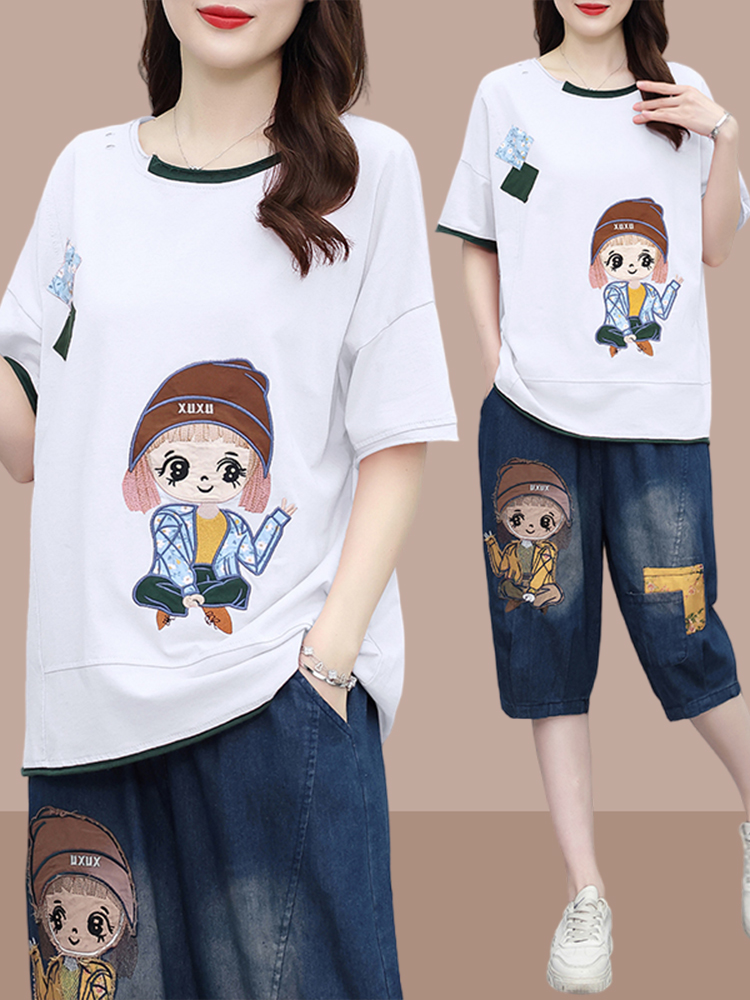 Fashionable Patchwork Short Sl - Women Fashion Over The Years 评论和价格