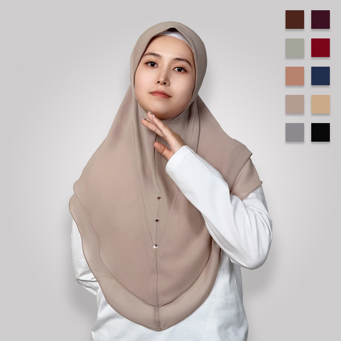 Chiffon Muslim Instant Hijab W - Women'S Fashion Layering 评论和价格