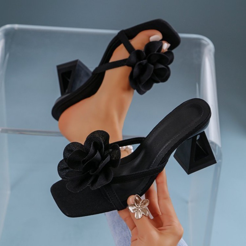 Womens 3D Flower Decor Sandals - Floral Summer Dress 评论和价格